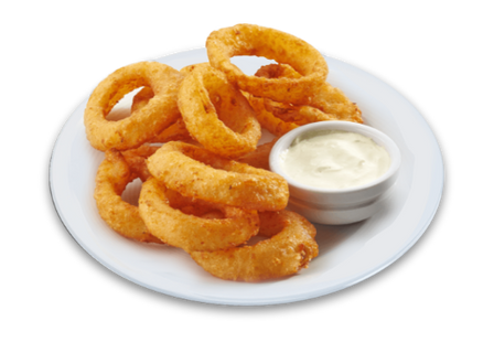 Baked Onion Rings with Homemade Wasabi Ranch Dressing