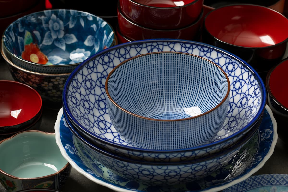 japanese inspired dish bowls
