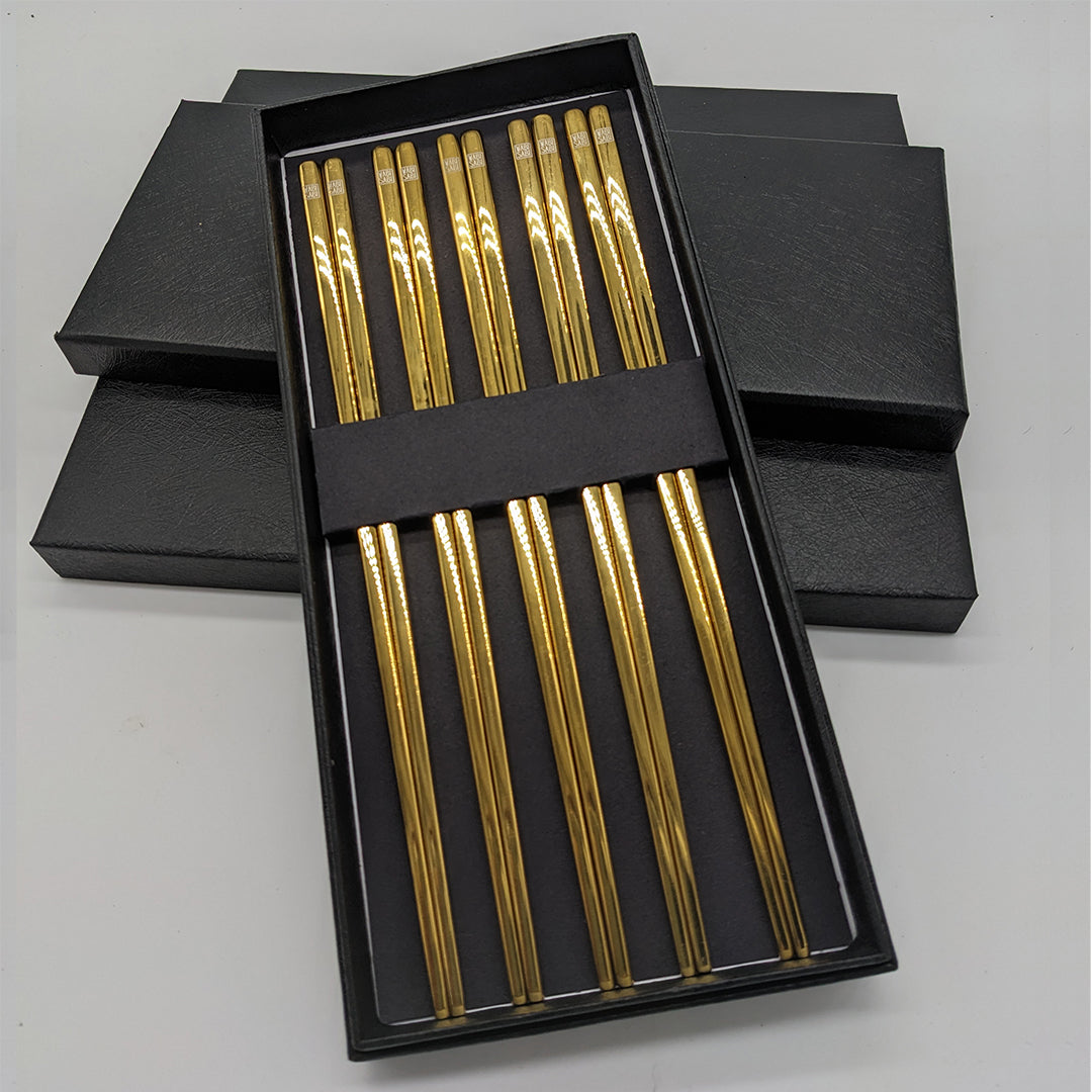 Gold Stainless Steel Chopsticks