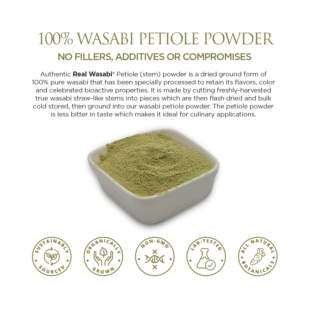 Real Wasabi® Petiole (Stem) Powder | 100% Pure | Authentic