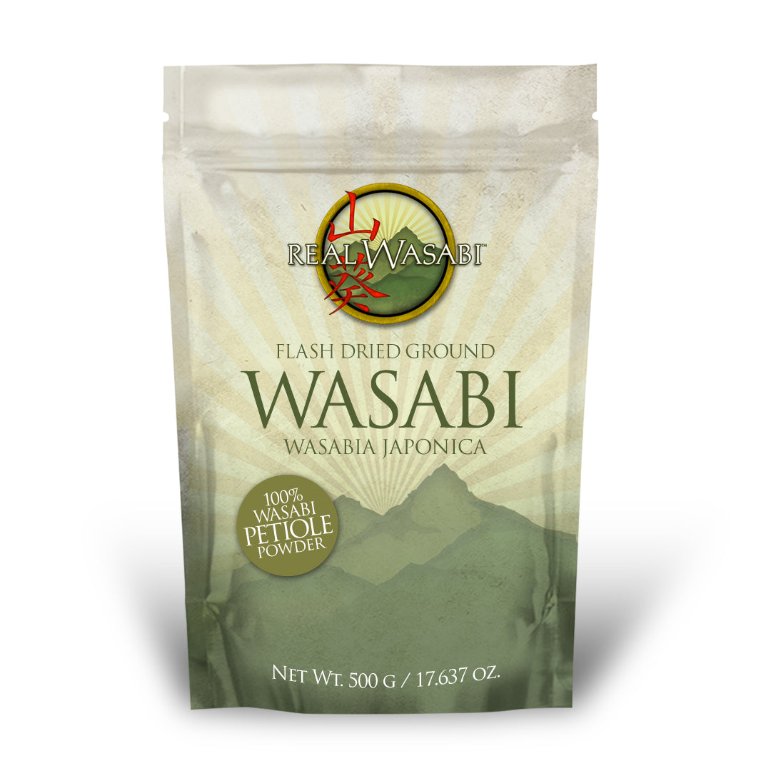 Real Wasabi 500g bag of wasabi stem (petiole) powder