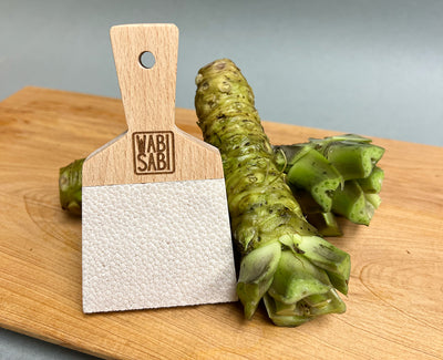 WabiSabi oroshi and fresh wasabi rhizome