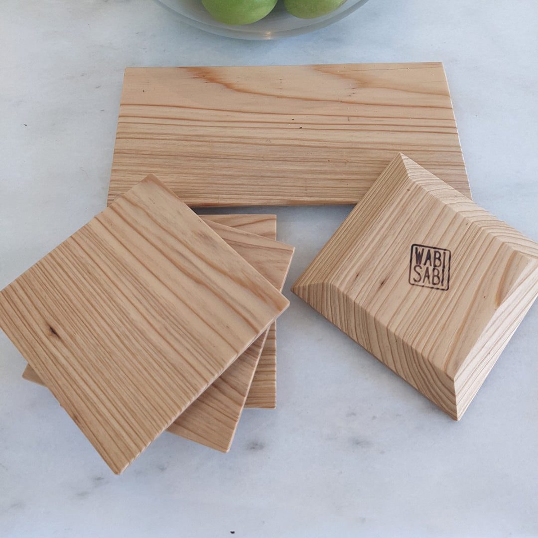 Hinoki Cypress tableware set