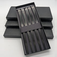 Black Stainless Steel Chopsticks