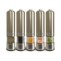 Stainless Steel Push Button Grinders for Fresh Herbs & Spices