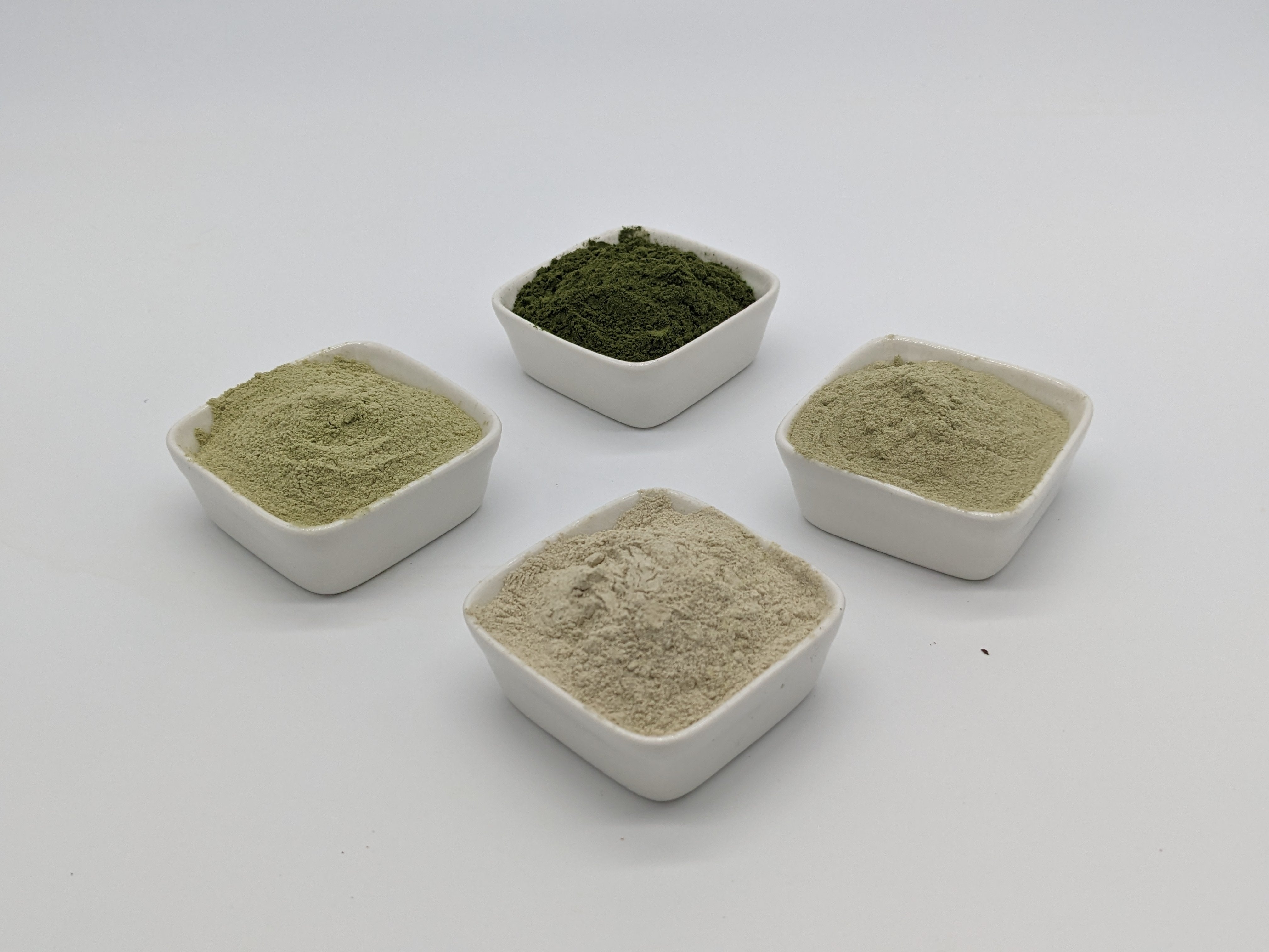 four types of wasabi powder