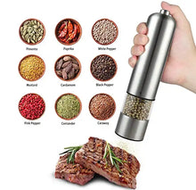 Load image into Gallery viewer, Push Button Electric Spice Grinders for Fresh &amp; Thymely Spices | Stainless Steel