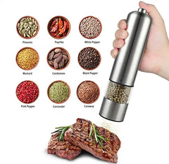 Stainless Steel Push Button Grinders for Fresh Herbs & Spices