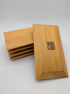 Modern Hardwood Sushi Plates | Wabi Sabi | Made in USA