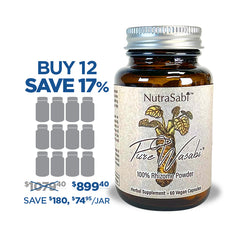PureSabi™ -  Nutraceutical Grade Wasabi Rhizome Powder in Vegan Capsules