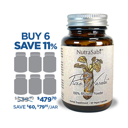 PureSabi™ -  Nutraceutical Grade Wasabi Rhizome Powder in Vegan Capsules