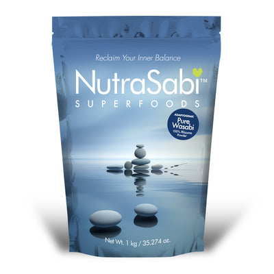 1kg bag of NutraSabi rhizome powder