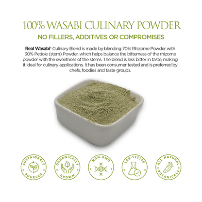 Real Wasabi® Flash-Dried Culinary Powder - Fiery Taste, Smooth Finish™