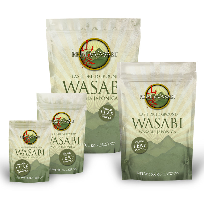 Real Wasabi™ Leaf Powder | 100% Wasabia japonica | Authentic | Cosmetics