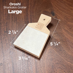 Shark Skin Wasabi Grater | Traditional Oroshi | Made in Japan | Wabi Sabi