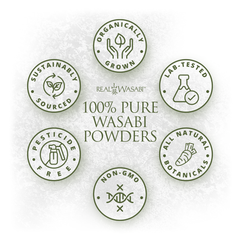 Real Wasabi™ Leaf Powder | 100% Wasabia japonica | Authentic | Cosmetics