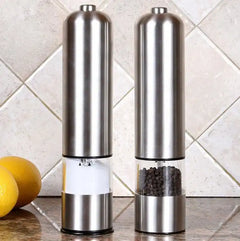 Stainless Steel Push Button Grinders for Fresh Herbs & Spices