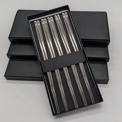 Silver Stainless Steel Chopsticks