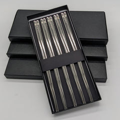 Silver Stainless Steel Chopsticks