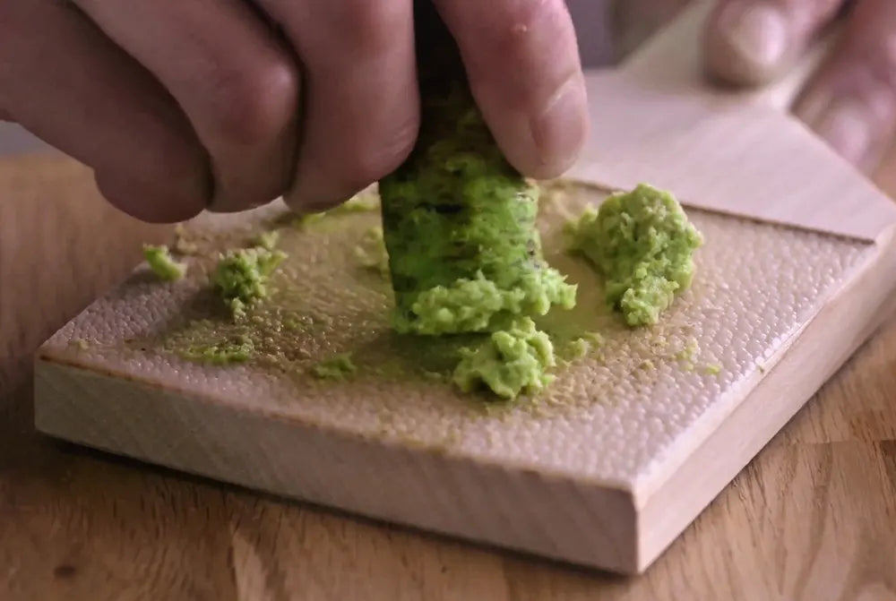 chef grating wasabi